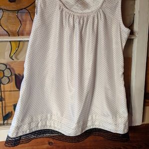 Maurices womens shirt top black white